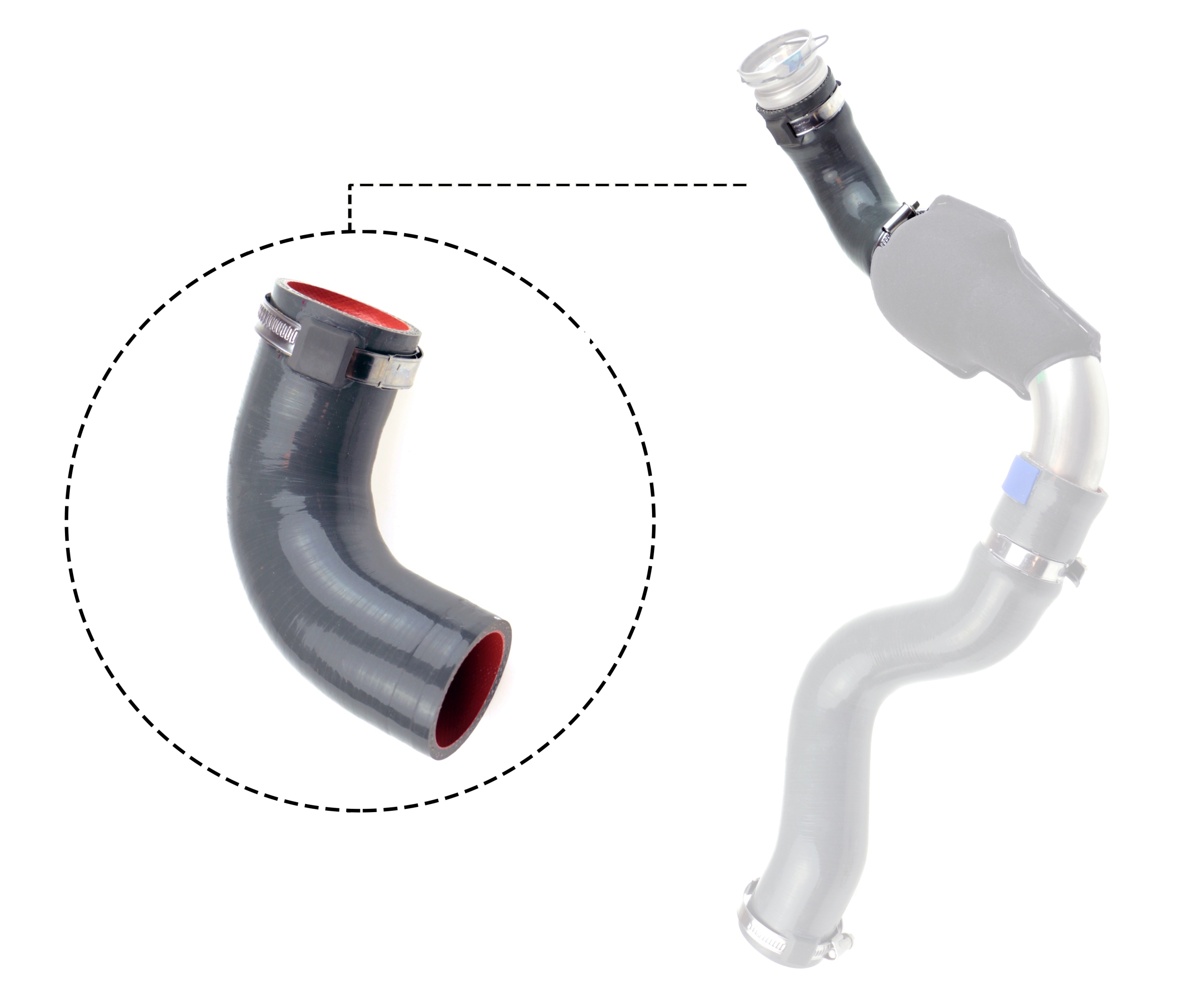 Furtun aer supraalimentare OPEL VIVARO A platou / sasiu (X83) 2.5 CDTI diesel 146 cai GATES 09-0536