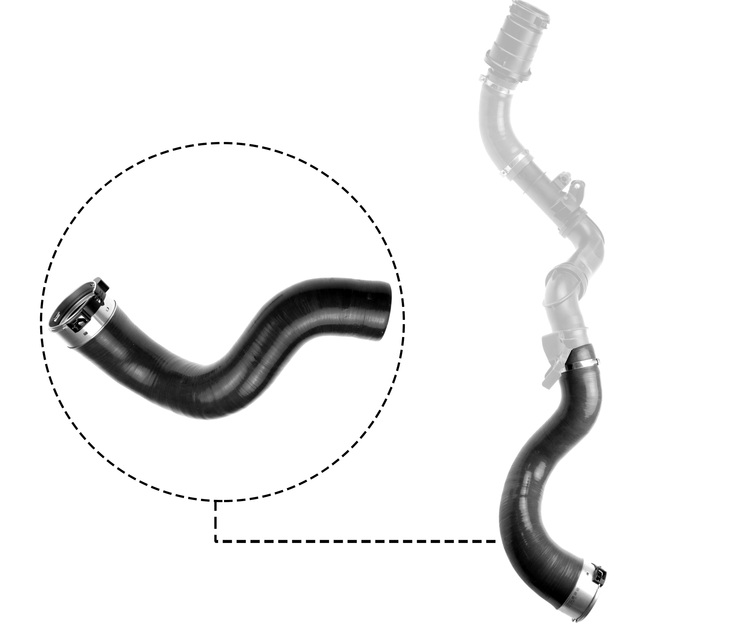 Furtun aer supraalimentare OPEL VIVARO B caroserie (X82) 1.6 CDTI (05) diesel 95 cai GATES 09-1301