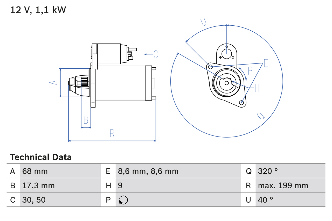 Electromotor OPEL MOKKA / MOKKA X (J13) 1.8 4x4 (_76) benzina 140 cai BOSCH 0 986 023 660