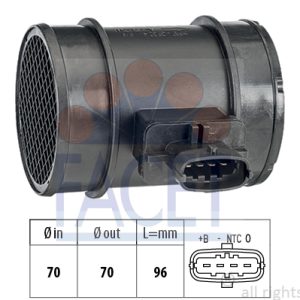 Senzor debit aer OPEL COMBO Tour (X12) 2.0 CDTI (C26, D26, E26, C05) diesel 135 cai FACET 10.1413