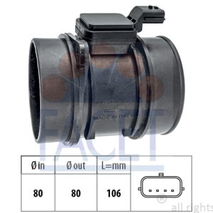 Senzor debit aer OPEL MOVANO B platou / sasiu (X62) 2.3 CDTI RWD (EV, HV, UV) diesel 150 cai FACET 10.1450
