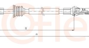 Cablu frana de parcare OPEL MOVANO A caroserie (X70) 2.5 DTI (FD) diesel 115 cai COFLE 10.6852