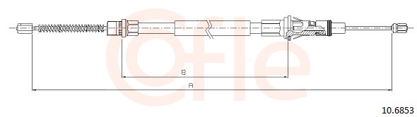 Cablu frana de parcare OPEL MOVANO A platou / sasiu (X70) 2.2 DTI (ED, HD, UD0, UD4) diesel 90 cai COFLE 10.6853