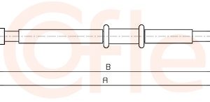 Cablu frana de parcare OPEL MOVANO B caroserie (X62) 2.3 CDTI FWD (FV) diesel 101 cai COFLE 10.6857