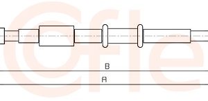 Cablu frana de parcare OPEL MOVANO B bus (X62) 2.3 CDTI FWD (JV) diesel 146 cai COFLE 10.6860