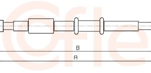 Cablu frana de parcare OPEL MOVANO B bus (X62) 2.3 CDTI FWD (JV) diesel 146 cai COFLE 10.6861