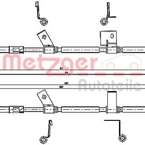 Cablu frana de parcare OPEL ADAM (M13) 1.0 benzina 90 cai METZGER 11.5779