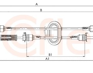 Cablu transmisie manuala OPEL MOVANO A caroserie (X70) 2.5 CDTI (FD) diesel 101 cai COFLE 11.2885