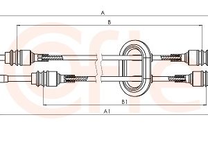 Cablu transmisie manuala OPEL MOVANO A bus (X70) 2.2 DTI (JD) diesel 90 cai COFLE 11.2896