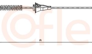 Cablu frana de parcare OPEL COMBO Autoutilitara/limuzina spatioasa (71_) 1.4 benzina 60 cai COFLE 11.5754