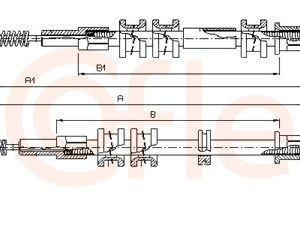 Cablu frana de parcare OPEL COMBO Autoutilitara/limuzina spatioasa (71_) 1.2 benzina 45 cai COFLE 11.5755