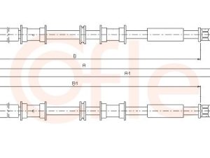 Cablu frana de parcare OPEL COMBO Autoutilitara/limuzina spatioasa 1.3 CDTI 16V diesel 75 cai COFLE 11.5764