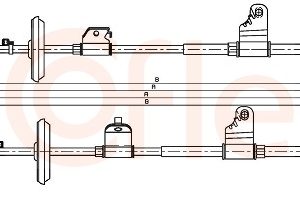 Cablu frana de parcare OPEL MOKKA / MOKKA X (J13) 1.6 (_76) benzina 116 cai COFLE 11.5778