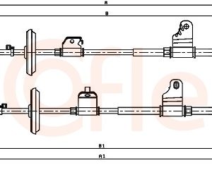 Cablu frana de parcare OPEL MOKKA / MOKKA X (J13) 1.6 CDTI 4x4 (_76) diesel 136 cai COFLE 11.5783