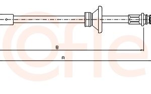 Cablu frana de parcare OPEL VIVARO A caroserie (X83) 2.0 16V (F7) benzina 120 cai COFLE 11.6801