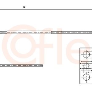 Cablu frana de parcare OPEL VIVARO A platou / sasiu (X83) 2.0 ECOTEC benzina 117 cai COFLE 11.6803