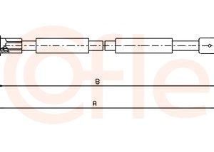 Cablu frana de parcare OPEL VIVARO A bus (X83) 2.0 CDTI (F7, J7, A07) diesel 90 cai COFLE 11.6804
