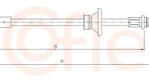 Cablu frana de parcare OPEL VIVARO A bus (X83) 2.0 16V (F7, J7, A07) benzina 120 cai COFLE 11.6806