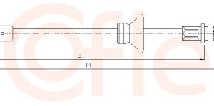 Cablu frana de parcare OPEL VIVARO A bus (X83) 2.0 ECOTEC (F7, A07, J7) benzina 117 cai COFLE 11.6814