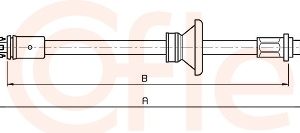 Cablu frana de parcare OPEL VIVARO B bus (X82) 1.6 CDTI (06) diesel 120 cai COFLE 11.6819