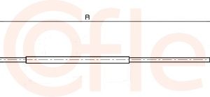 Cablu frana de parcare OPEL VIVARO B bus (X82) 1.6 CDTI (06) diesel 140 cai COFLE 11.6822