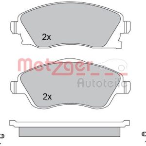 Placute frana OPEL COMBO Autoutilitara/limuzina spatioasa 1.7 DI 16V diesel 65 cai METZGER 1170047