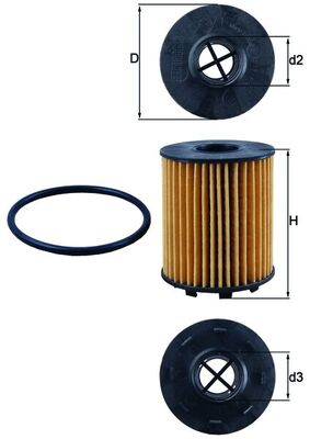 Filtru ulei OPEL COMBO Tour (X12) 1.4 (C26, D26, E26, C06) benzina 120 cai MAHLE ORIGINAL OX 371D