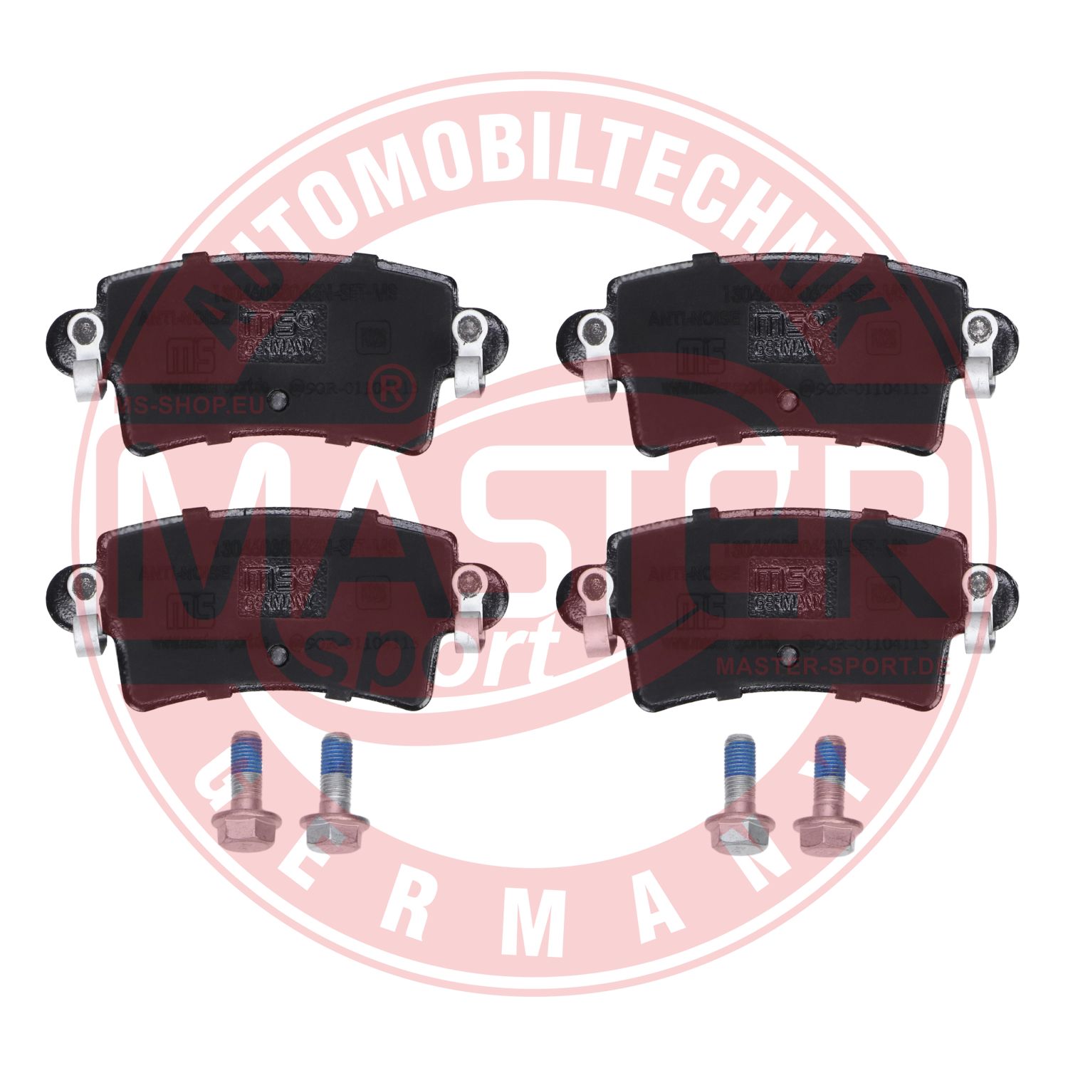 Placute frana OPEL MOVANO A bus (X70) 2.2 DTI (JD) diesel 90 cai MASTERSPORT GERMANY 13046038062N-SET-MS