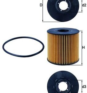 Filtru ulei OPEL VIVARO A bus (X83) 2.5 DTI (F7, J7, A07) diesel 135 cai MAHLE ORIGINAL OX 210D