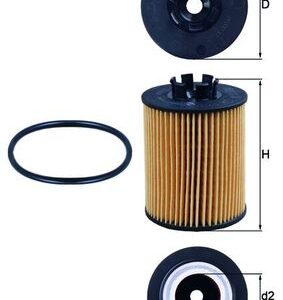 Filtru ulei OPEL COMBO Autoutilitara/limuzina spatioasa 1.4 16V benzina 90 cai MAHLE ORIGINAL OX 173/2D