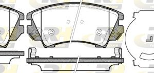Placute frana OPEL CASCADA (W13) 1.4 Turbo (67) benzina 140 cai ROADHOUSE 21375.12