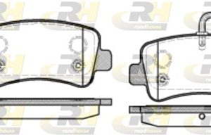 Placute frana OPEL MOVANO B bus (X62) 2.3 CDTI FWD (JV) diesel 101 cai ROADHOUSE 21439.01