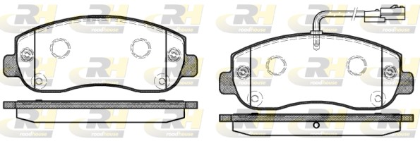 Placute frana OPEL MOVANO B platou / sasiu (X62) 2.3 CDTI RWD (EV, HV, UV) diesel 150 cai ROADHOUSE 21449.01
