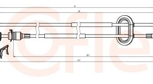Cablu transmisie manuala OPEL MOVANO A platou / sasiu (X70) 2.5 DTI (ED, HD, UD0, UD4) diesel 115 cai COFLE 15.2894