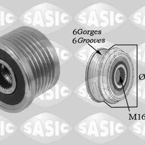 Fulie alternator OPEL VIVARO A bus (X83) 1.9 DTI (F7, J7, A07) diesel 101 cai SASIC 1674003