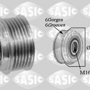 Fulie alternator OPEL COMBO Autoutilitara/limuzina spatioasa 1.7 CDTI 16V diesel 101 cai SASIC 1676025