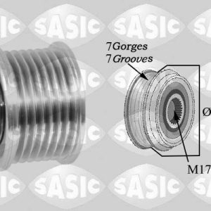 Fulie alternator OPEL MOVANO B caroserie (X62) 2.3 CDTI FWD (FV) diesel 150 cai SASIC 1676028
