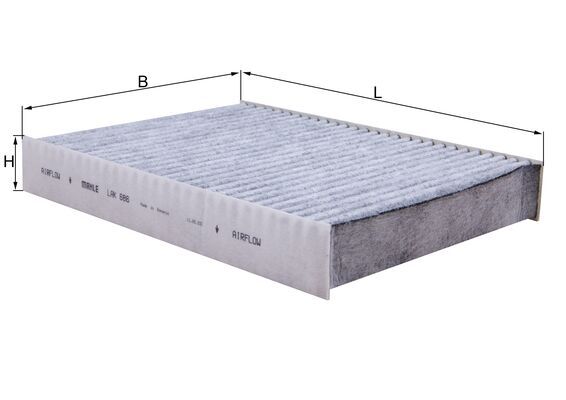 Filtru polen OPEL VIVARO B platou / sasiu (X82) 1.6 CDTI (03) diesel 140 cai MAHLE ORIGINAL LAK 686