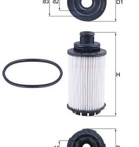 Filtru ulei OPEL CASCADA (W13) 2.0 CDTI (67) diesel 170 cai MAHLE ORIGINAL OX 1137D