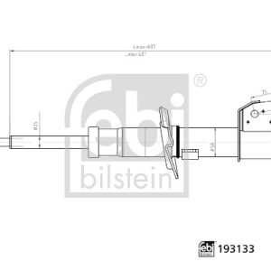 Amortizor OPEL VIVARO B platou / sasiu (X82) 1.6 CDTI (03) diesel 125 cai FEBI BILSTEIN 193133