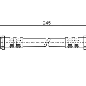 Furtun frana OPEL COMBO Autoutilitara/limuzina spatioasa 1.6 CNG 16V Benzina/Gaz metan (GNC) 97 cai BOSCH 1 987 476 904