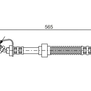 Furtun frana OPEL MOVANO A caroserie (X70) 2.5 D (FD) diesel 80 cai BOSCH 1 987 476 906