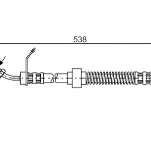 Furtun frana OPEL MOVANO A bus (X70) 2.5 DTI (JD) diesel 115 cai BOSCH 1 987 481 151