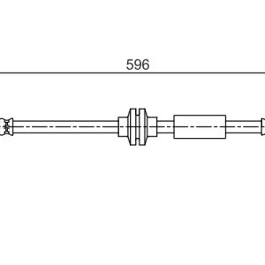 Furtun frana OPEL MOVANO B caroserie (X62) 2.3 CDTI FWD (FV) diesel 101 cai BOSCH 1 987 481 708