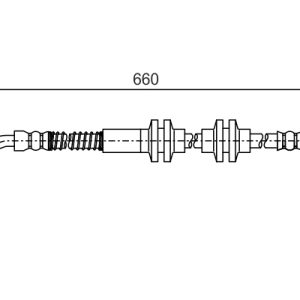 Furtun frana OPEL CASCADA (W13) 1.4 (67) benzina 120 cai BOSCH 1 987 481 A48