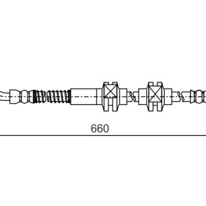 Furtun frana OPEL CASCADA (W13) 1.6 (67) benzina 136 cai BOSCH 1 987 481 A49