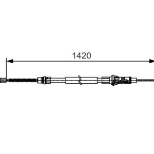 Cablu frana de parcare OPEL MOVANO A platou / sasiu (X70) 2.5 DTI (ED, HD, UD0, UD4) diesel 115 cai BOSCH 1 987 482 013