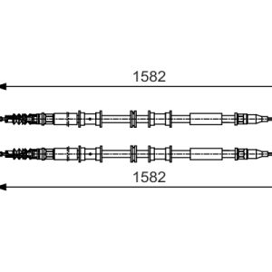 Cablu frana de parcare OPEL COMBO Autoutilitara/limuzina spatioasa 1.6 benzina 87 cai BOSCH 1 987 482 138