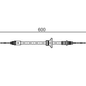 Cablu frana de parcare OPEL VIVARO A bus (X83) 1.9 DTI (F7, J7, A07) diesel 101 cai BOSCH 1 987 482 146