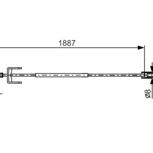 Cablu frana de parcare OPEL VIVARO A caroserie (X83) 2.5 DTI (F7) diesel 135 cai BOSCH 1 987 482 292